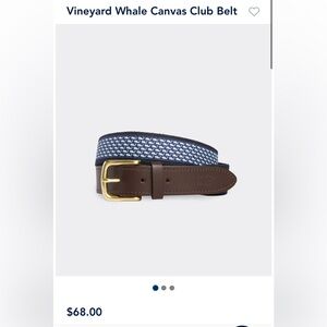 Men's Vineyard Vines Belt Size 30